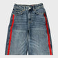 Branded Blue/Red Stripe Jeans