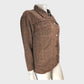 Brown Leopard Print Denim Jacket