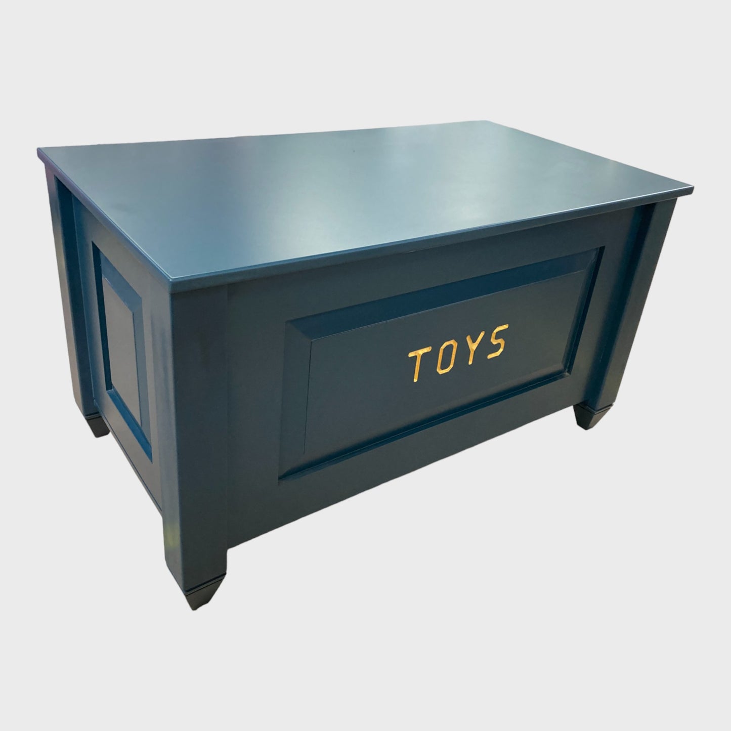Grey Designer Wooden Toy Storage Box  ** collection only