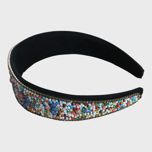 Multicoloured Beaded Headband