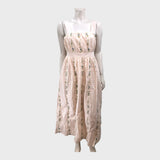 Branded Light Pink Embroidered Flower Dress