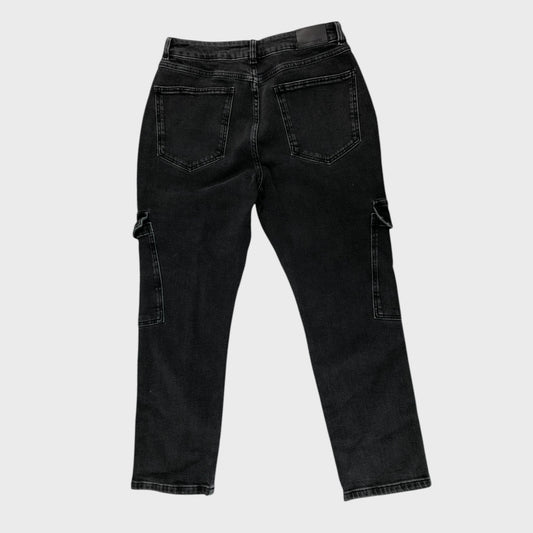 Branded Dark Grey Cargo Jeans