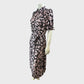 Branded Lilac Floral Pleated Midi Dress