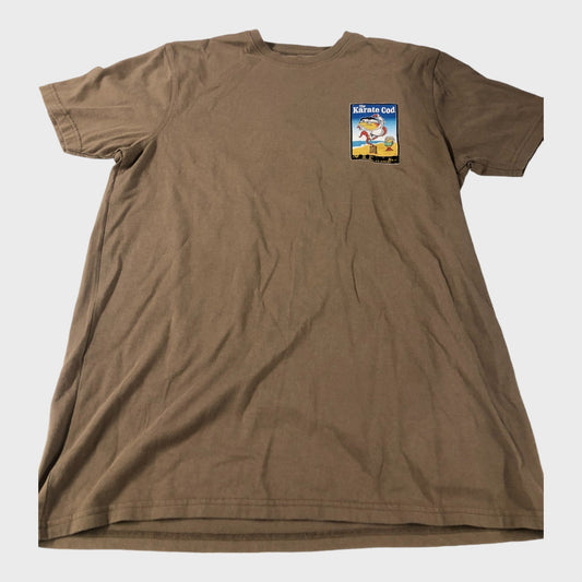 Brown 'Karate Cod' T-Shirt