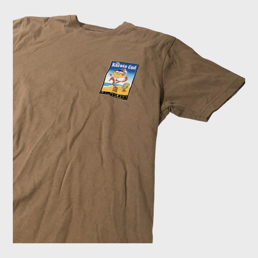 Brown 'Karate Cod' T-Shirt