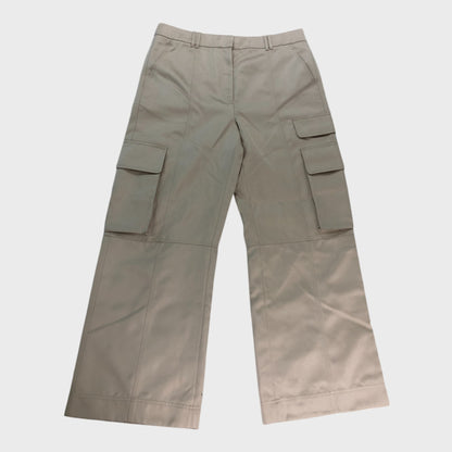 Branded Satin Cargo Trousers - Size 16