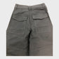 Branded Navy Cropped Cargo Trousers