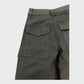 Branded Navy Cropped Cargo Trousers