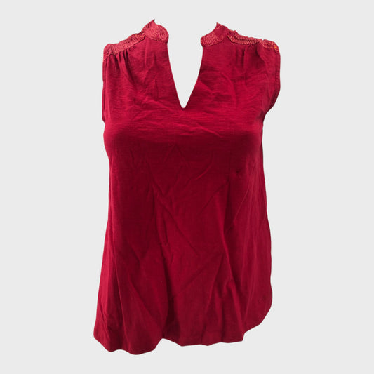 Branded Red Vest Top