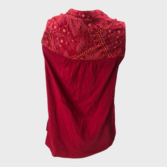 Branded Red Vest Top