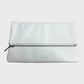 Branded White Chapel Fold Over Clutch