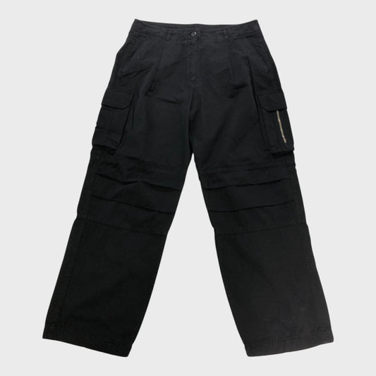 Branded Black Combat Trousers