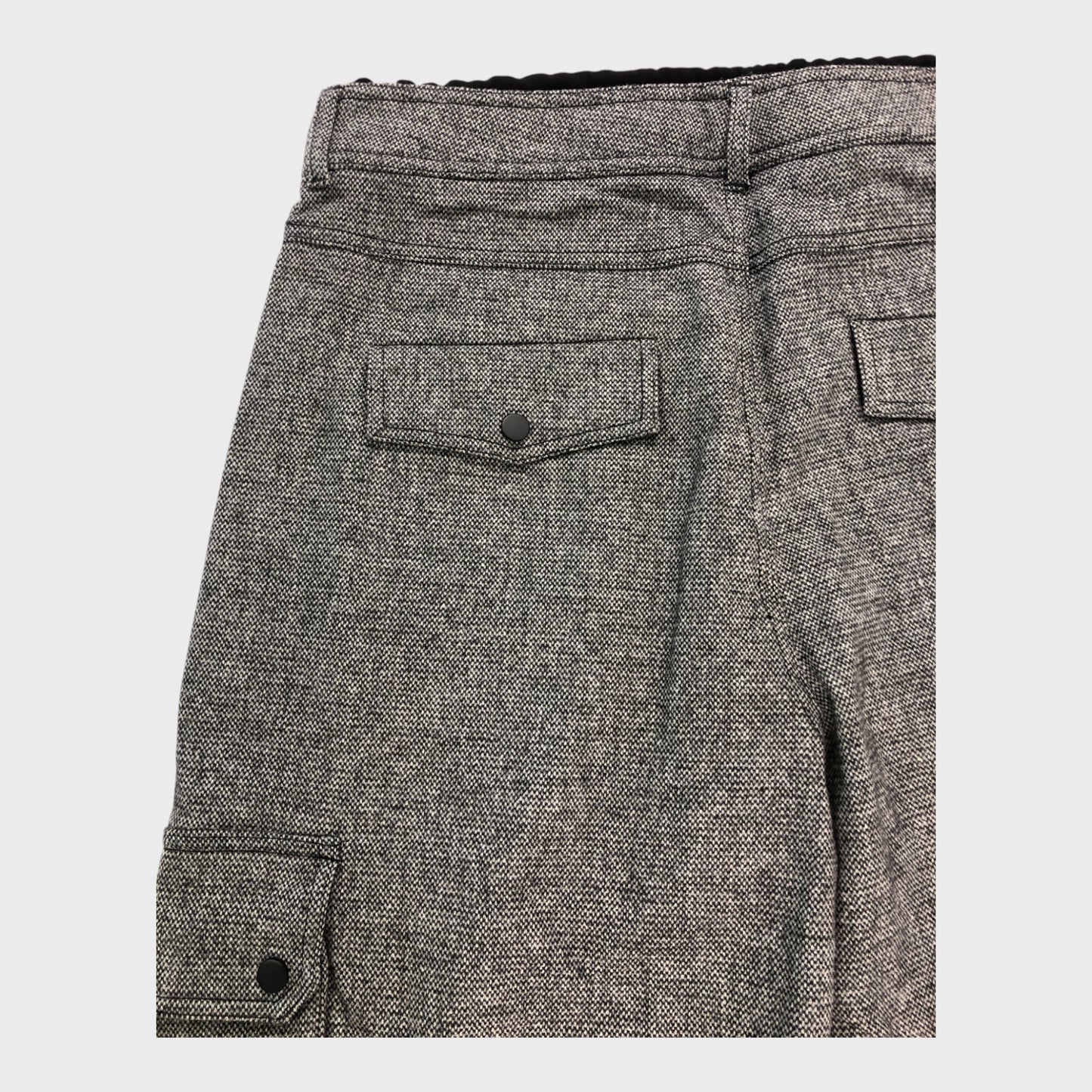 Branded Fabric Mix Tapered Cargo Trousers - Size 16