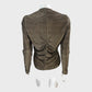 Branded Gold Metallic Ruched Top - Size 14