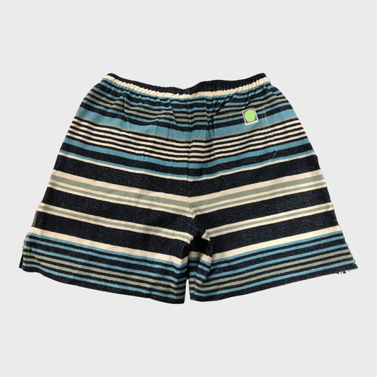 Branded Blue Striped Twill Effect Shorts
