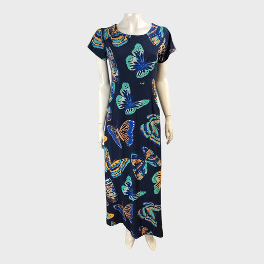 Branded Printed Maxi Dress - Size 10