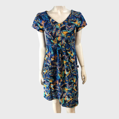 Branded Dark Blue Printed Jersey Tunic