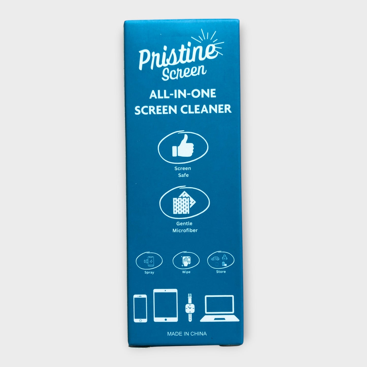PRISTINE Screen All-In-One Screen Cleaner Spray + Microfibre Cloth