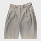 Branded Light Grey Button Detail Trousers