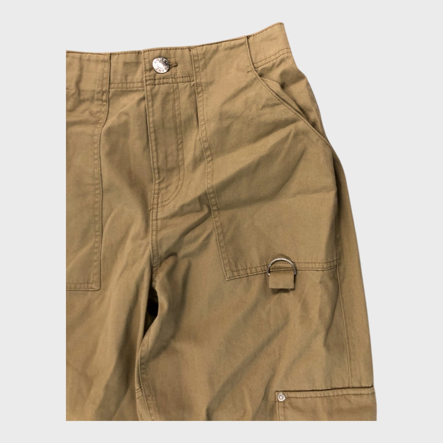 Khaki Cargo Cuff Trousers