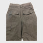 Branded Black Cropped Cargo Trousers