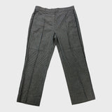 Branded Puppytooth Cropped Trousers - Size 16