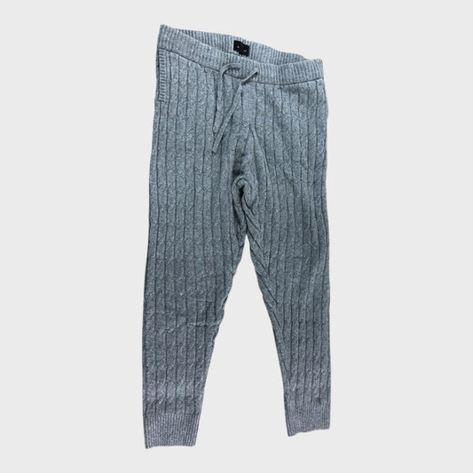 Branded Cable Knit Joggers Women's Trousers Elastic Waist Casual Comfy