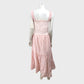 Branded Shirred Stripe Pattern Dress