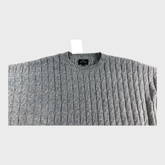 Branded Women's Knit Jumper Crew Neck Long Sleeve Casual