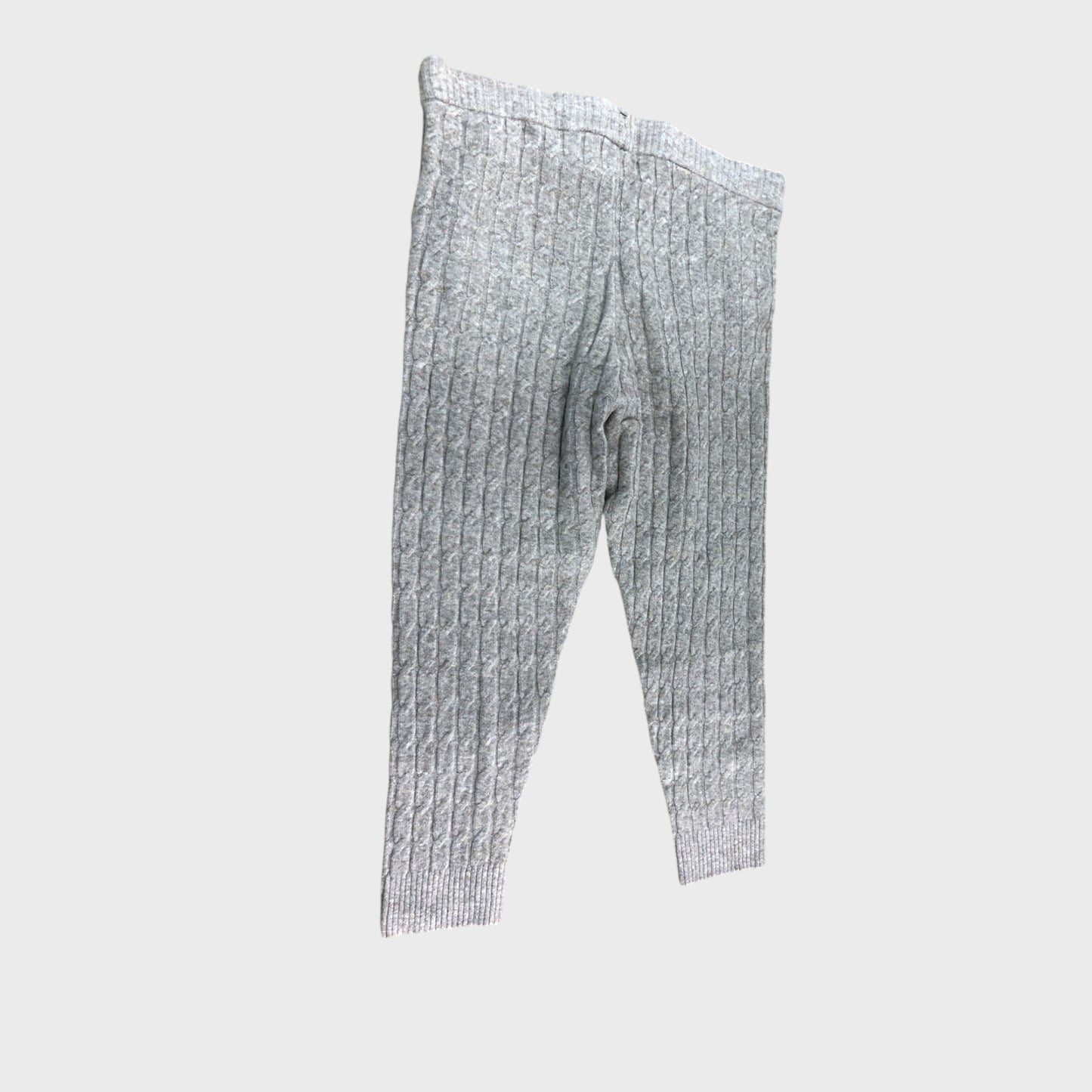 Branded Cable Knit Joggers Women's Trousers Elastic Waist Casual Comfy