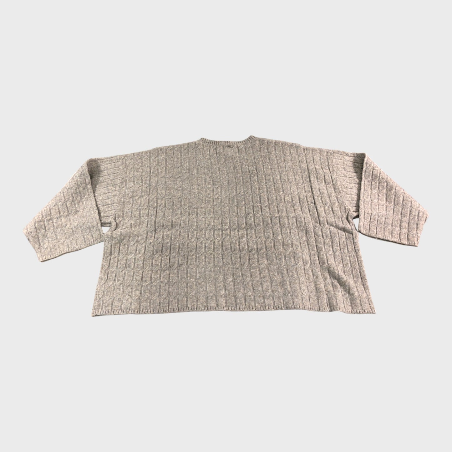 Branded Women's Knit Jumper Crew Neck Long Sleeve Casual