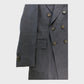 Oscar Jacobson Navy Linen Coat - Size 48"