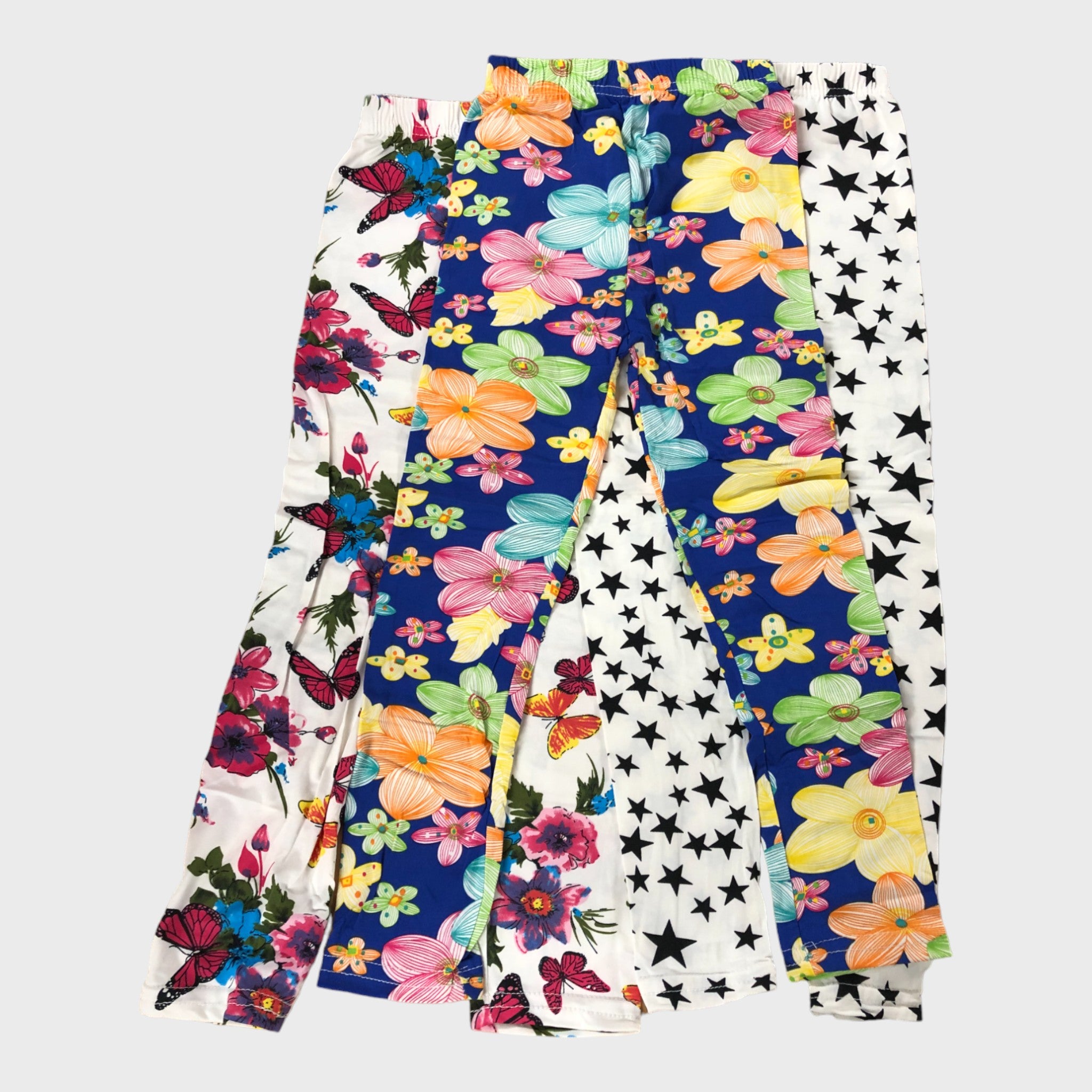 Kid s Three Pack of Bright Patterned Leggings Newlife Online