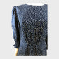 Navy Abstract Print Mini Dress - Size 10