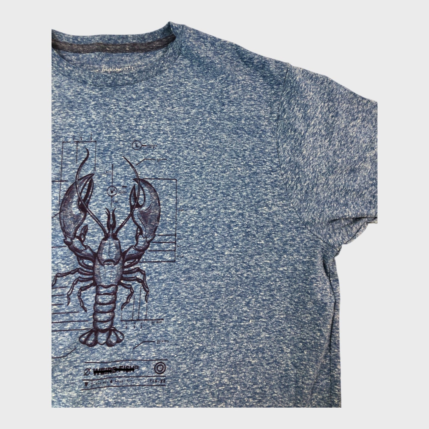 Branded Snow Marl Lobster Graphic T-Shirt