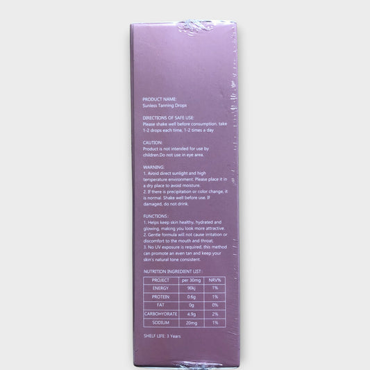 ZERIA Drops Sunless Tanning Skin Health Watermelon Flavour 60ml
