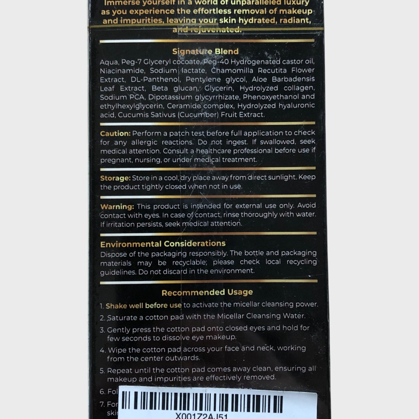 MICELLAR BEAUTY ELIXIR Makeup Removal Cleanse Hydrate Glow New 300ml