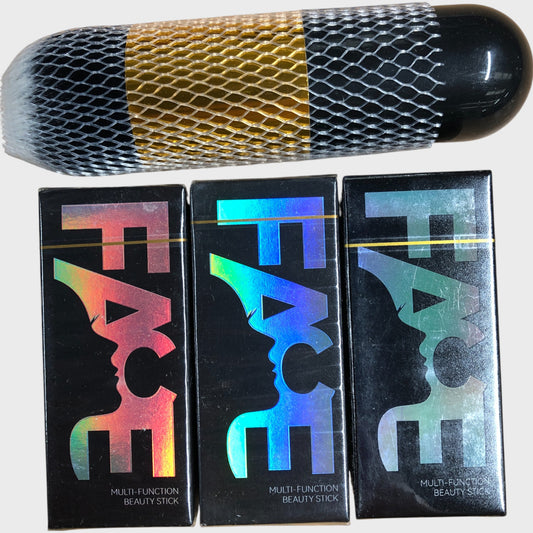 NATURAL FACE Multi-Function Blush Bronzer Highlighter Stick Set With Brush 3PCS