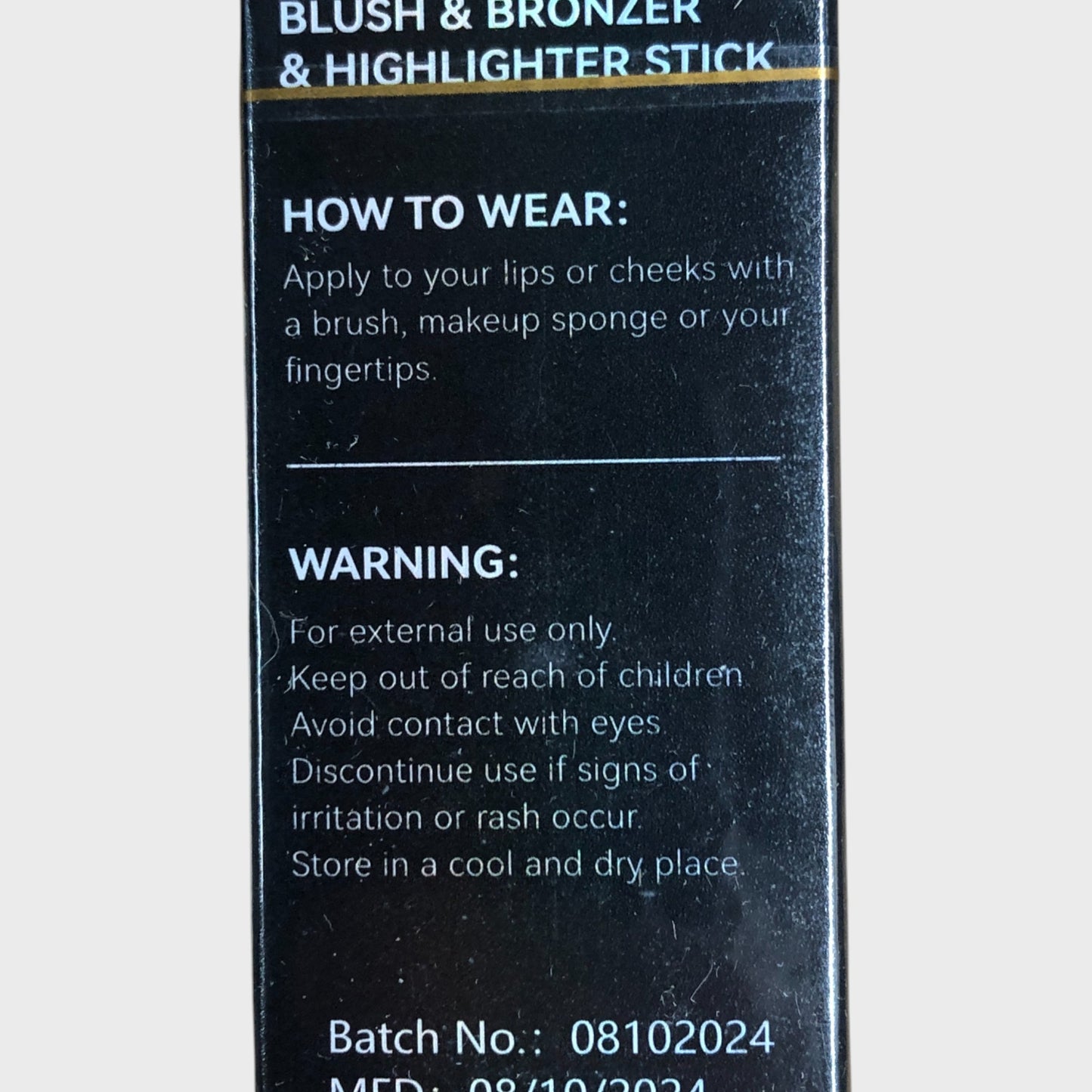 NATURAL FACE Multi-Function Blush Bronzer Highlighter Stick Set With Brush 3PCS