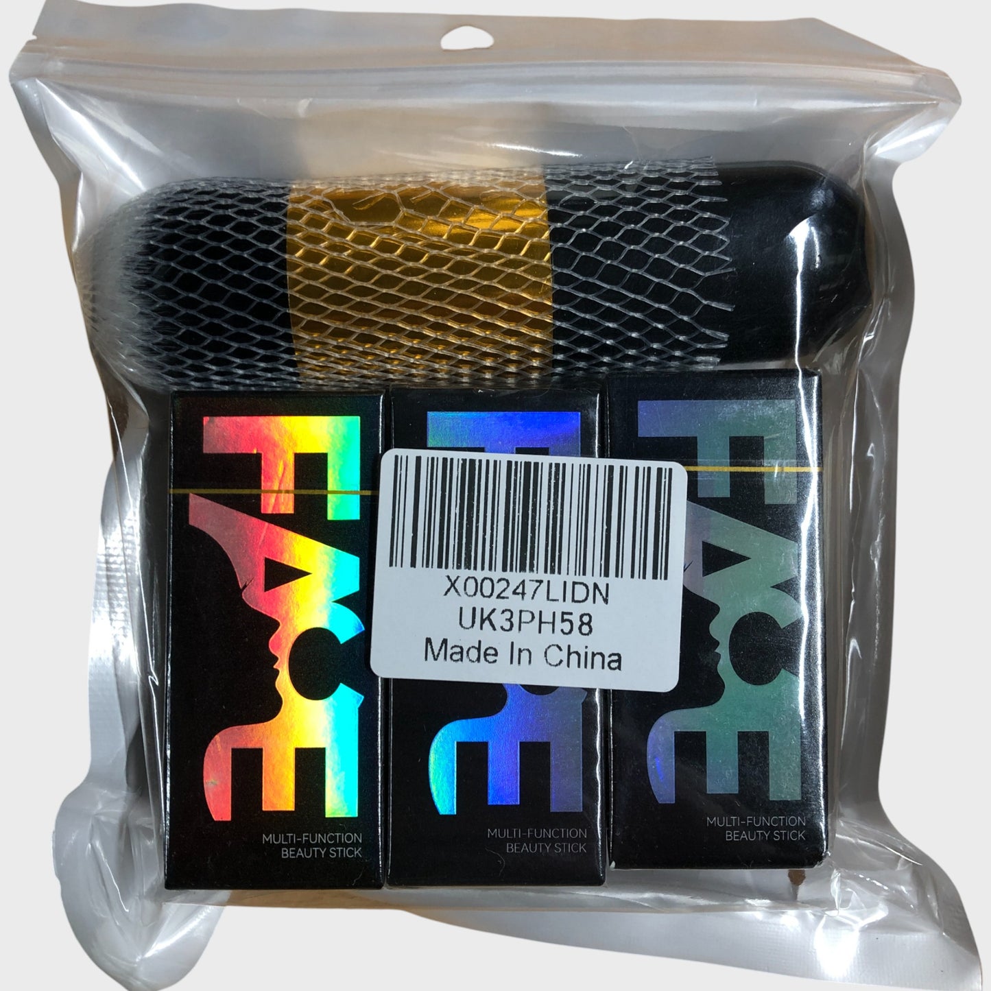 NATURAL FACE Multi-Function Blush Bronzer Highlighter Stick Set With Brush 3PCS