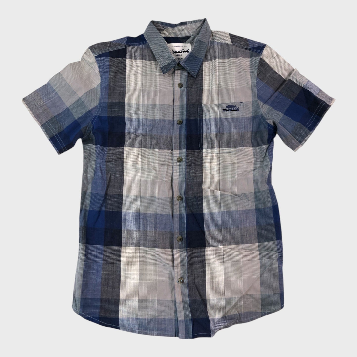 Branded Chest Pocket Plaid Shirt