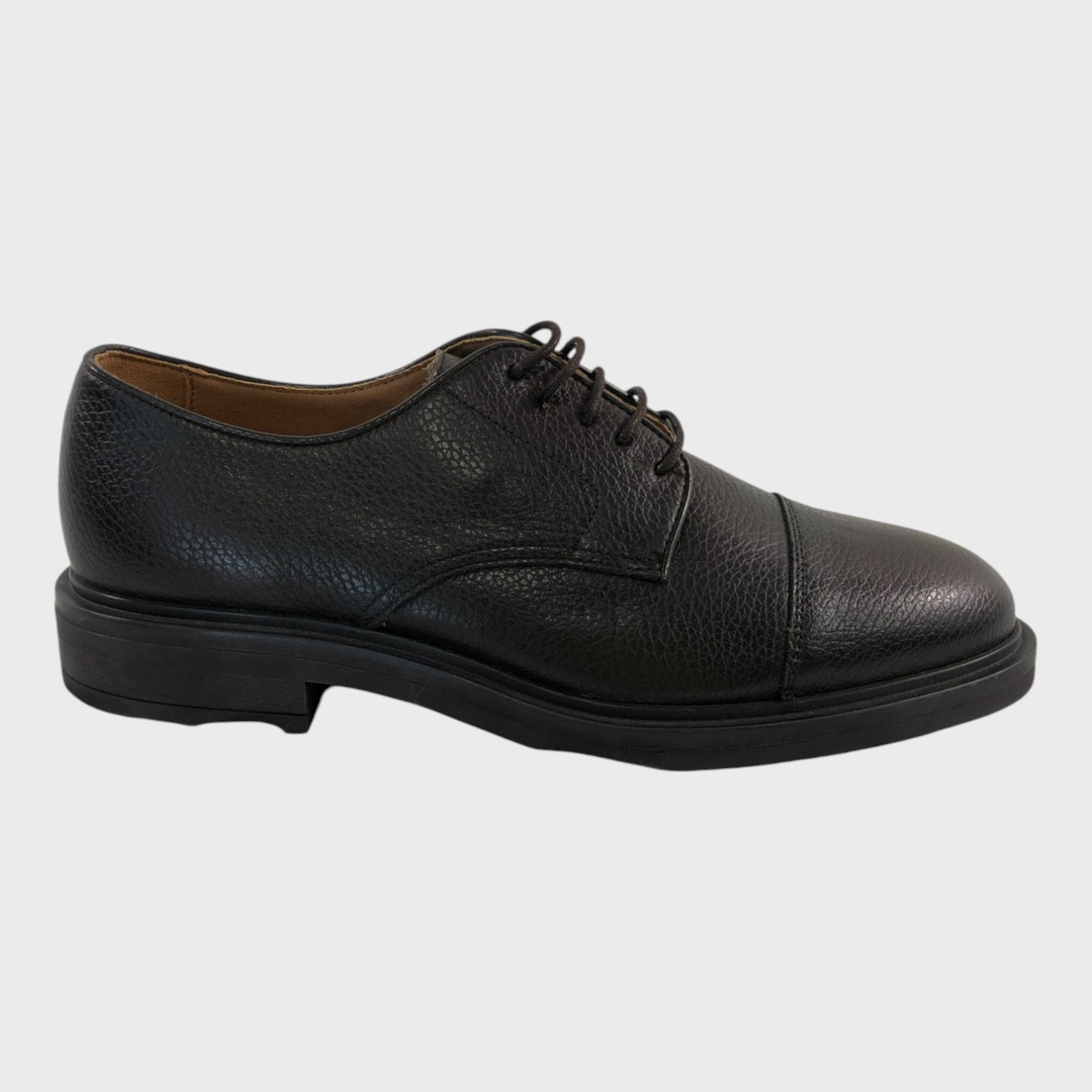 Mango Brown Leather Shoes - Size UK 9