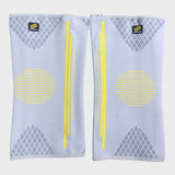 Compression Sleeve Pair Grey Elastic Knee Support for Sports