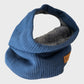 Black Blue Cowl Snood Neck Warmer Fleece Lined Scarf Pack Of Two