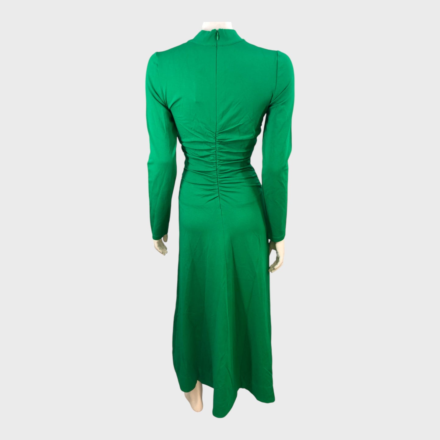 Branded Clover Leaf Green Twist Maxi Dress - Size 4