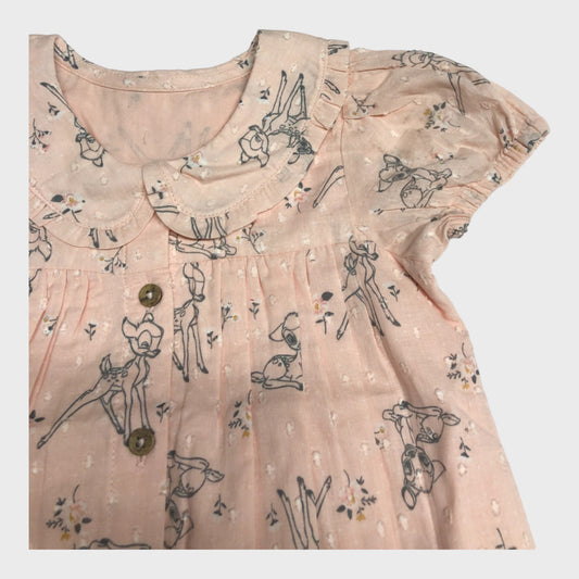 Bambie Pink Button Up Romper Suit