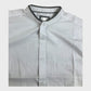 Kids White Grandad Collar Shirt