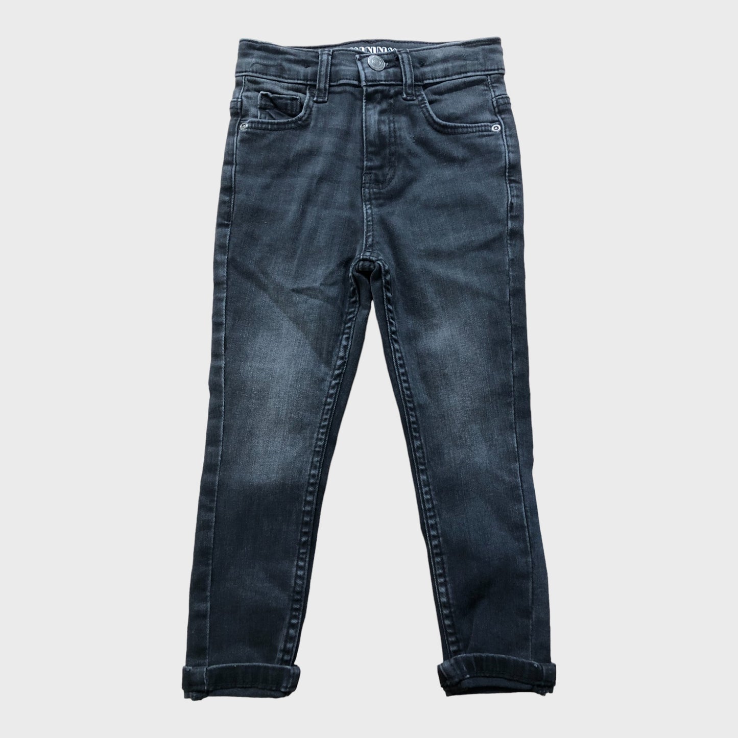 Black Washed Kids Skinny Jeans