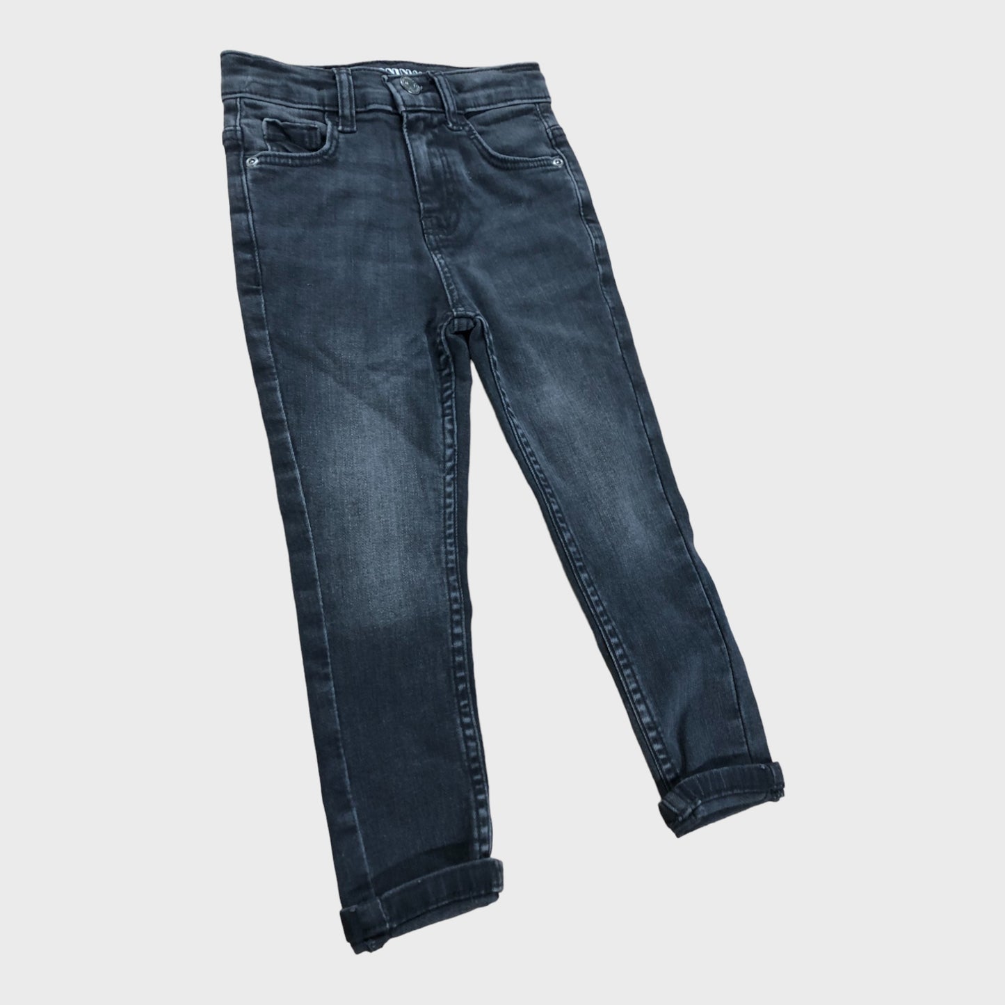 Black Washed Kids Skinny Jeans