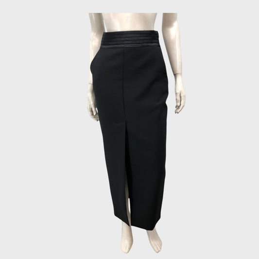 Branded Black Tux Midaxi Skirt